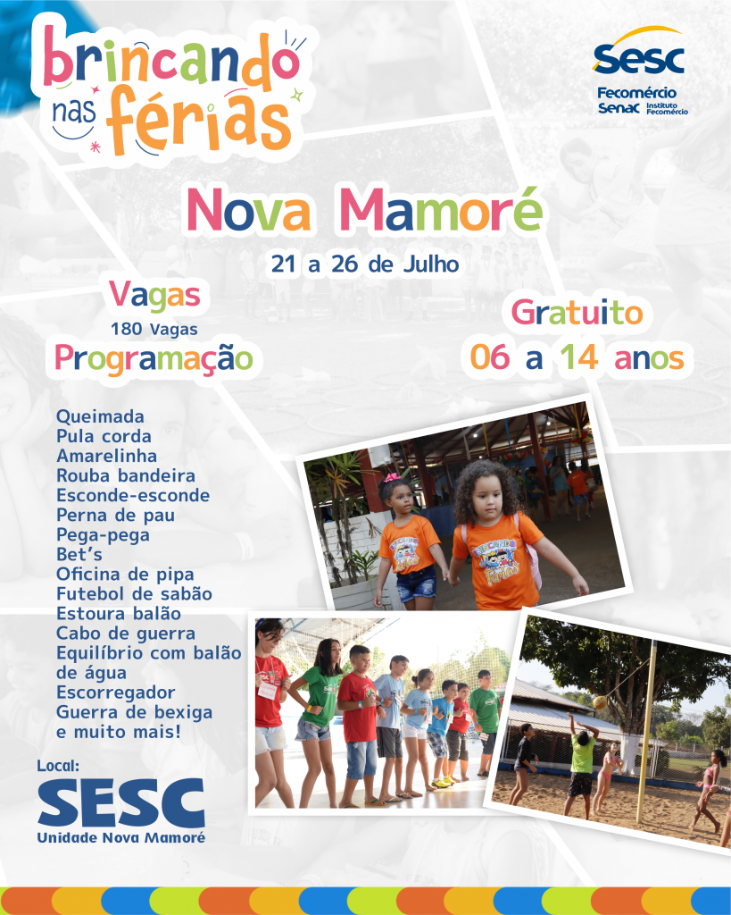 Brincando nas férias - Nova Mamoré